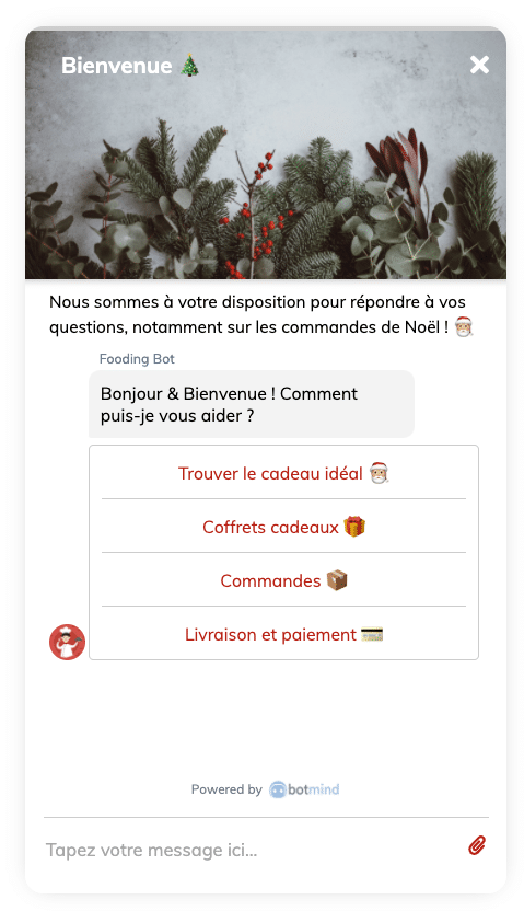 Chatbot hybride pour la période de noel