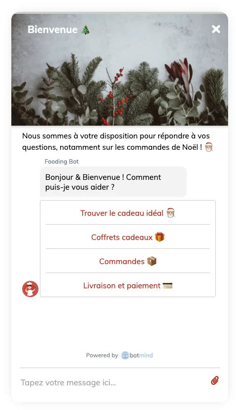 Chatbot hybride pour la période de noel