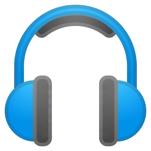 Headset icon for customer service customer success story illustration