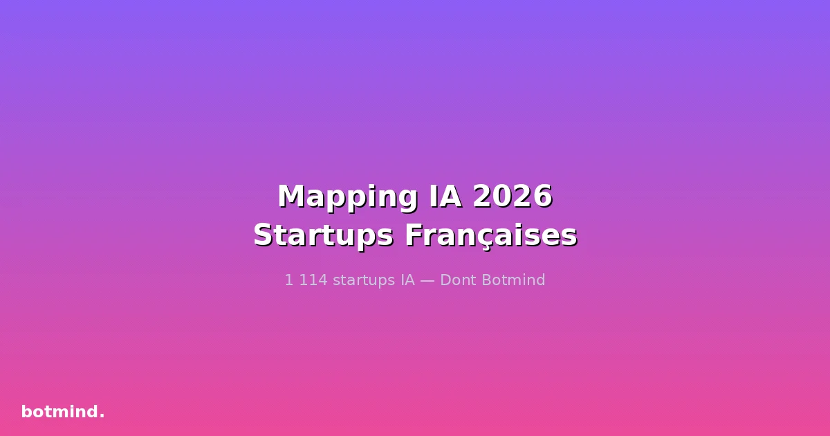 Mapping IA 2026 : Botmind façonne l'intelligence artificielle