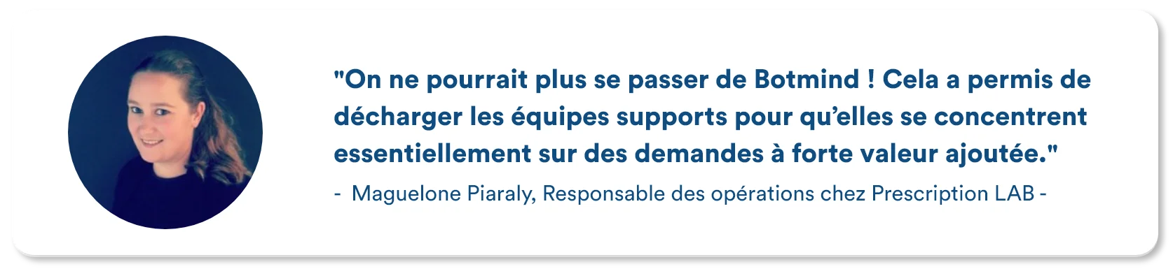 Customer testimonial from Brand Partner