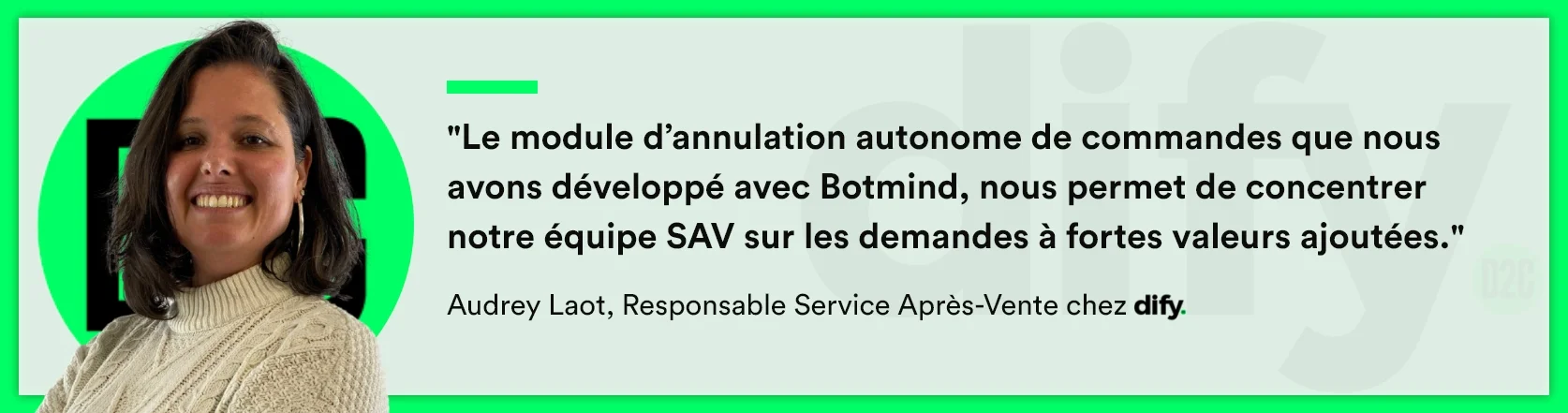 Customer testimonial from Dify Group