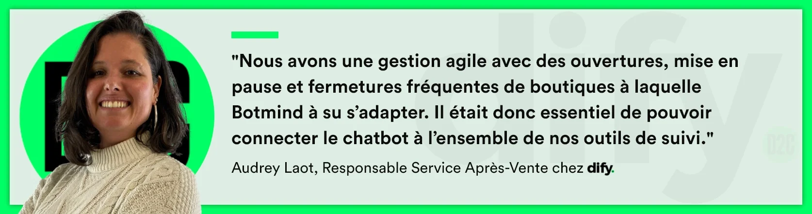 Customer testimonial from Dify Group