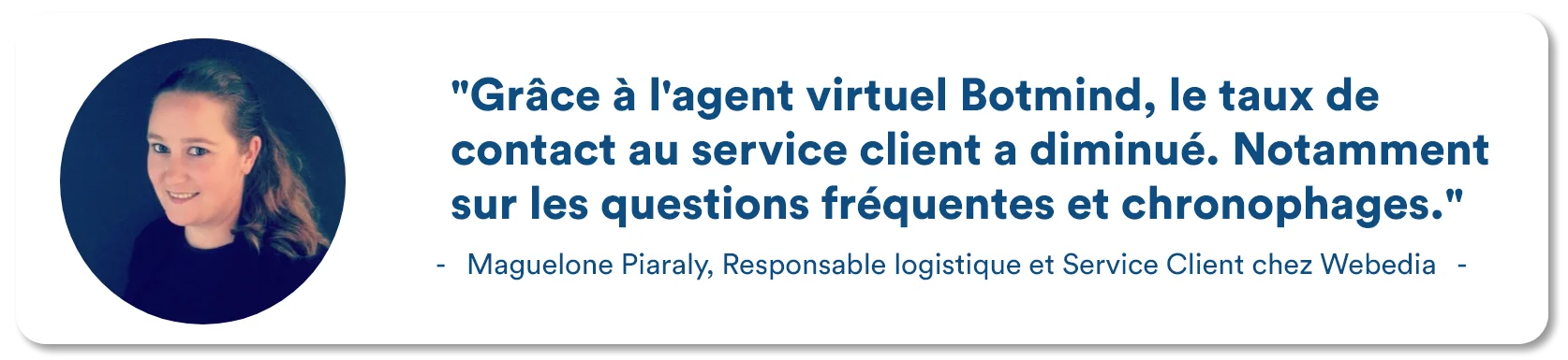 Customer testimonial from Bar à Boucle