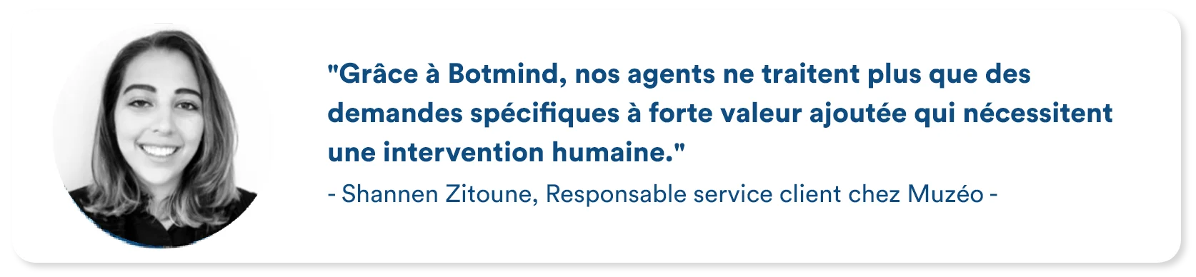 Customer testimonial from Muzeo