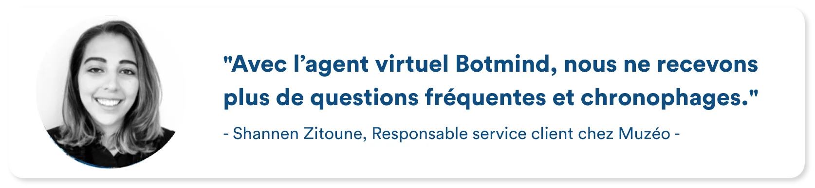 Customer testimonial from Muzeo